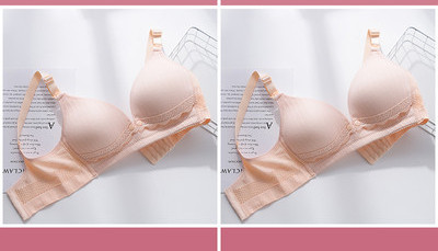 Μονόχρωμο γυναικείο σουτιέν θηλασμού - δύο τεμαχίων