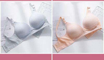 Μονόχρωμο γυναικείο σουτιέν θηλασμού - δύο τεμαχίων