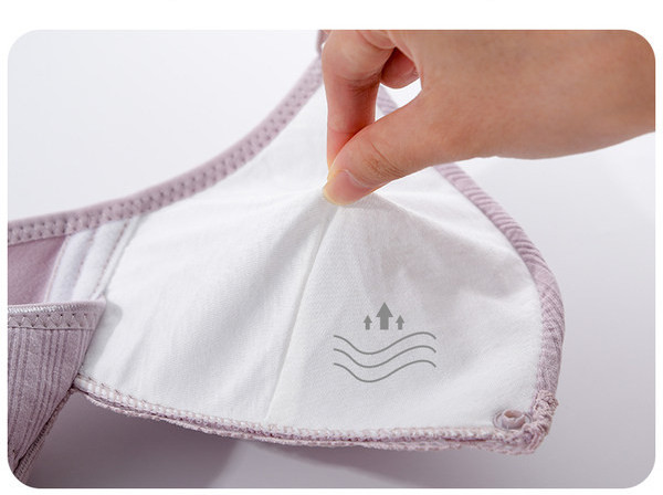 Ripsen kokvilnas krūšturis barošanai - komplektā 2 gab