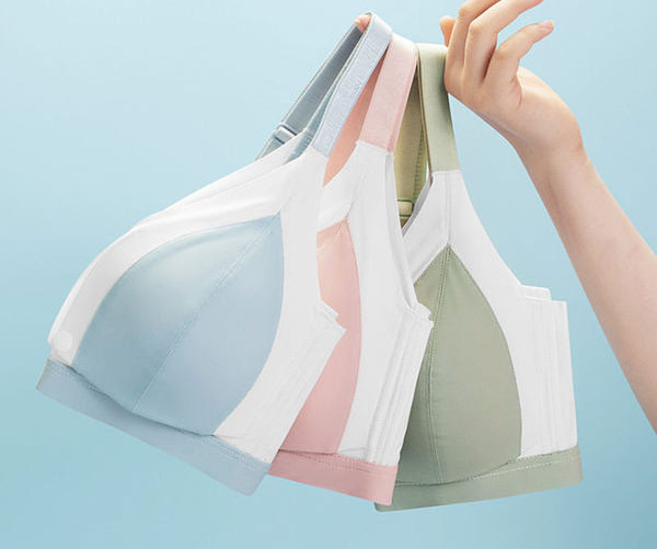 Kokvilnas krūšturis barošanai ar polsterējumu