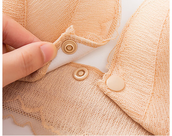 Mežģīņu krūšturis barošanai ar platām lencēm