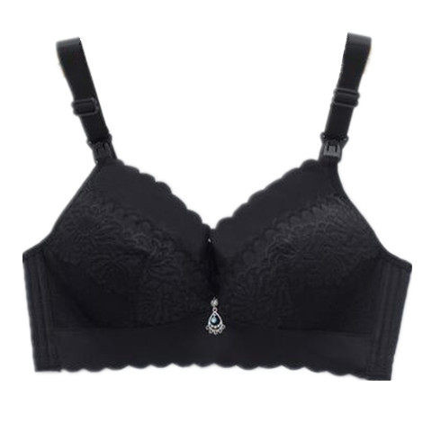 Mežģīņu krūšturis ar metāla elementu piemērots zīdīšanai