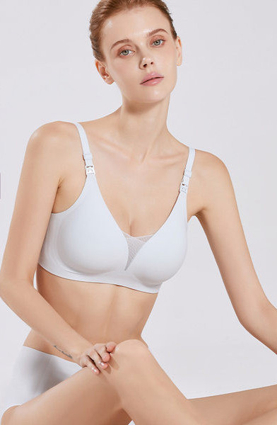 Изчистен модел дамски сутиен за кърмене
