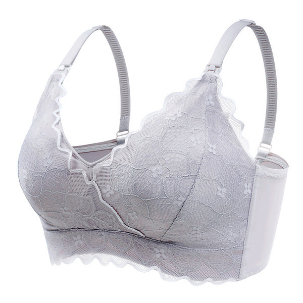 Sieviešu mežģīņu krūšturis barošanai - divi gabali