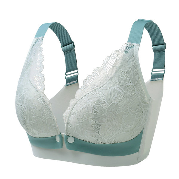 Sieviešu mežģīņu krūšturis ar platu siksnu barošanai