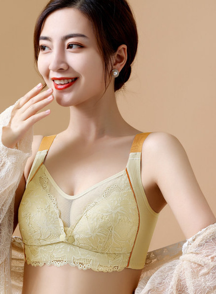 Mežģīņu krūšturis ar metāla aizdari barojošām māmiņām