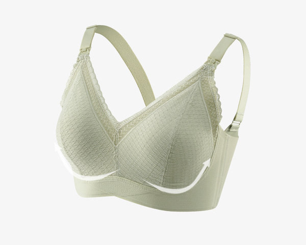 Sieviešu mežģīņu krūšturis ar polsterējumu - piemērots barojošām māmiņām