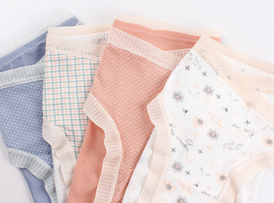 Kokvilnas biksītes ar zemu vidukli grūtniecēm - 4 gab