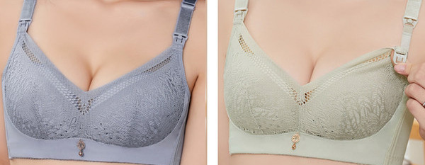 Mežģīņu krūšturis barošanai - komplekts no diviem