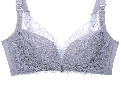 Sieviešu mežģīņu krūšturis barošanai ar regulējamām lencēm