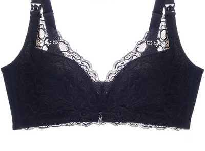 Sieviešu mežģīņu krūšturis barošanai ar regulējamām lencēm