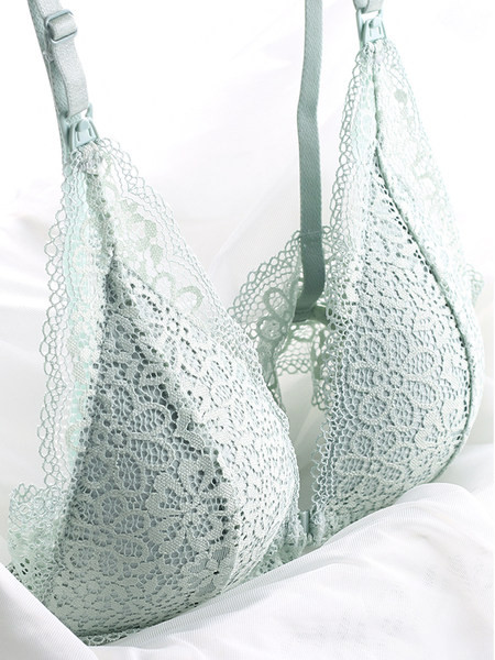 Trīsstūrveida kausa mežģīņu krūšturis grūtniecēm