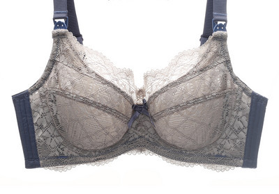 Mežģīņu krūšturis barošanai ar regulējamām lencēm un lenti