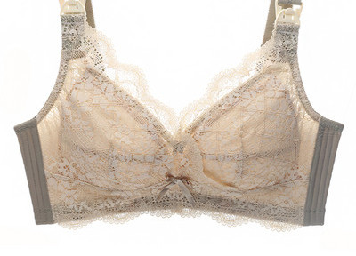 Mežģīņu krūšturis barošanai ar regulējamām lencēm un lenti