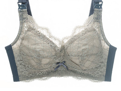 Mežģīņu krūšturis barošanai ar regulējamām lencēm un lenti