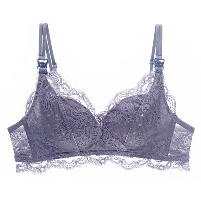 Sieviešu mežģīņu krūšturis ar mīkstu kausu - piemērots barojošām māmiņām