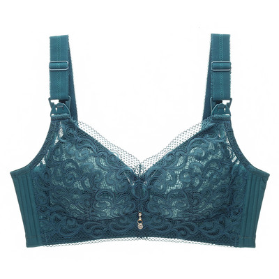 Sieviešu mežģīņu krūšturis ar mīkstu kausu - piemērots barojošām māmiņām