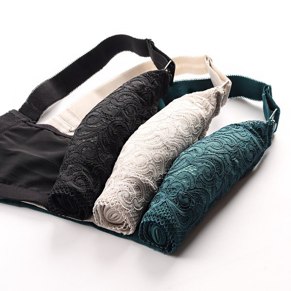 Sieviešu mežģīņu krūšturis ar mīkstu kausu - piemērots barojošām māmiņām