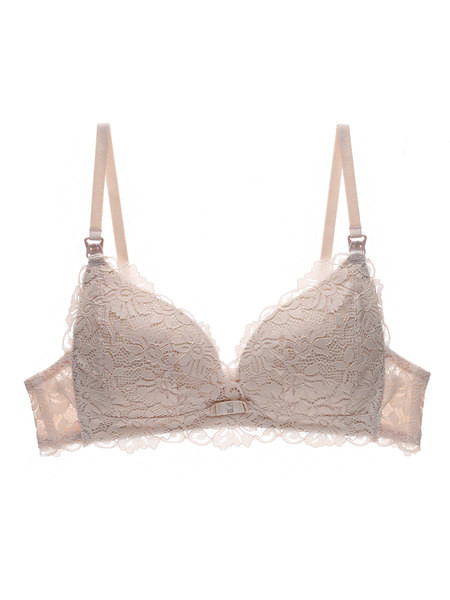 Jauna modeļa sieviešu mežģīņu krūšturis grūtniecēm un sievietēm, kas baro bērnu ar krūti