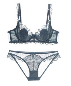 Σετ δύο τεμαχίων με μαλακό σουτιέν θηλασμού και δαντέλα