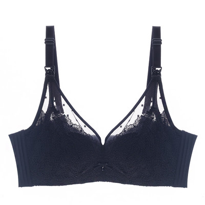 Sieviešu mežģīņu krūšturis ar mīkstu kausu - piemērots zīdīšanai