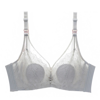 Sieviešu mežģīņu krūšturis ar mīkstu kausu - piemērots zīdīšanai