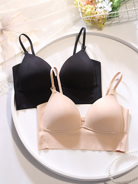 Sutien de alăptare fără cusături, cu cupe moi triunghiulare