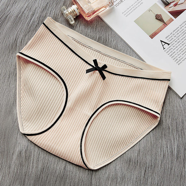 Kokvilnas grūtnieču biksītes ar zemu vidukli un lentīti