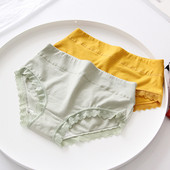 Kokvilnas biksītes ar mežģīnēm piemērotas arī grūtniecēm