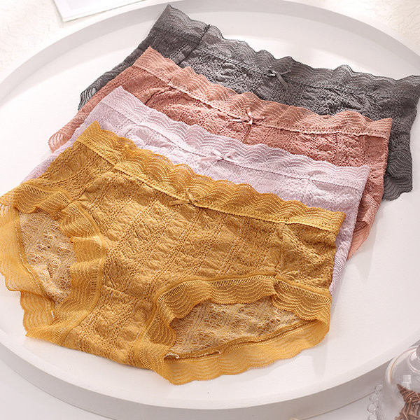 Mežģīņu biksītes ar augstu elastību, piemērotas pēcdzemdībām