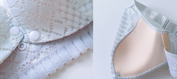 Mežģīņu krūšturis ar platu gumiju