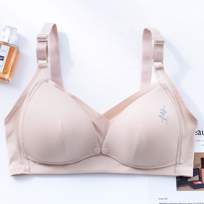 Σουτιέν μονόχρωμο με κέντημα - κατάλληλο για θηλασμό