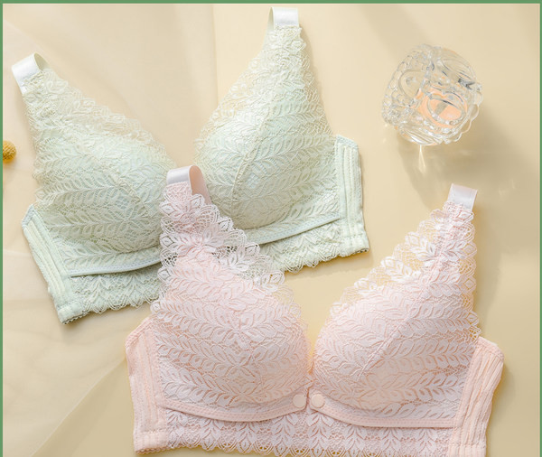 Trīsstūrveida kauss mežģīņu grūtnieču krūšturis - divi gabali