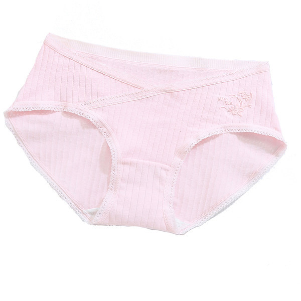 Svītrainas grūtnieču biksītes ar izšuvumu