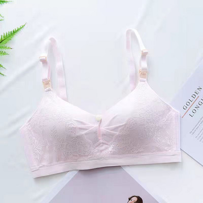 Kokvilnas krūšturis barošanai ar mežģīnēm