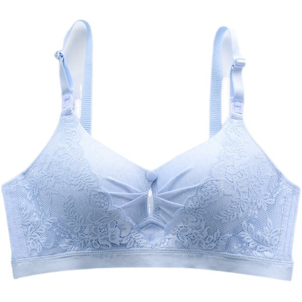 Kokvilnas krūšturis barošanai ar mežģīnēm