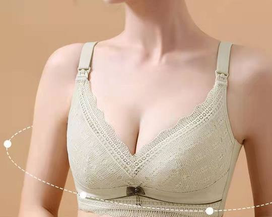 Sieviešu kokvilnas krūšturis, kas piemērots zīdīšanai