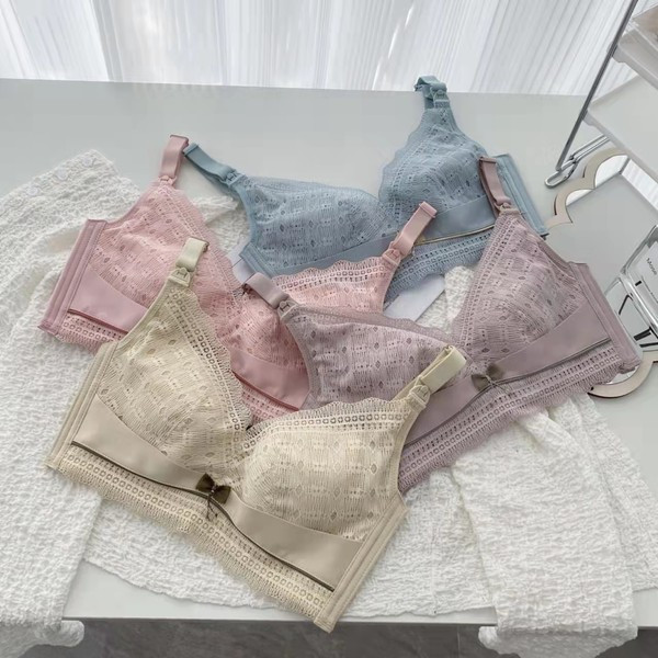 Sieviešu kokvilnas krūšturis, kas piemērots zīdīšanai