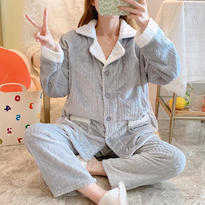 Λούτρινες χειμερινές πιτζάμες για εγκύους