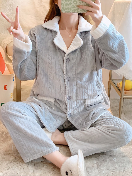 Λούτρινες χειμερινές πιτζάμες για εγκύους