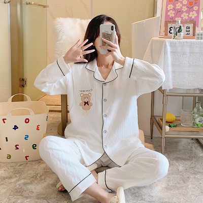 Sieviešu lāča apdruka grūtnieču pidžama