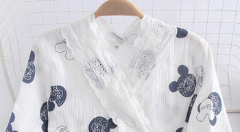 Нов модел пролетна пижама за бременни с апликация и бродерия