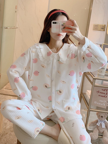 Sieviešu divdaļīga grūtnieču pidžama