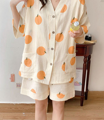 Лятна дамска пижама от две части за бременни