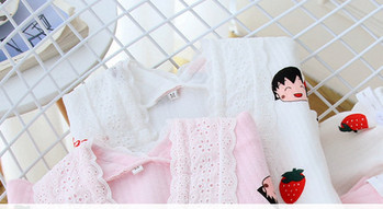 Пижама за бременни от две части с бродерия 