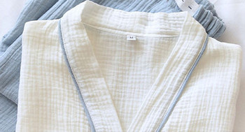 Дамска памучна пижама с копчета подходяща за бременни