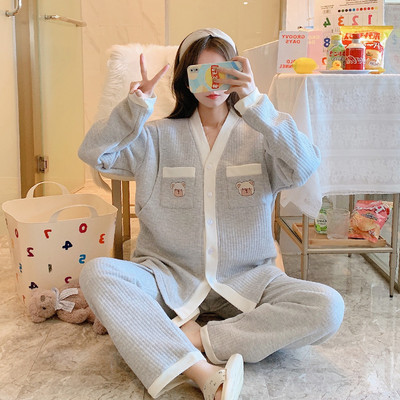 Jauna modeļa sieviešu grūtnieču pidžama - divi gab