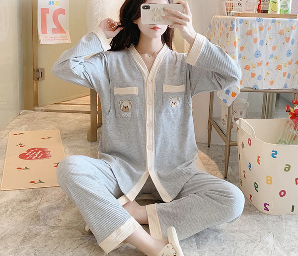 Jauna modeļa sieviešu grūtnieču pidžama - divi gab