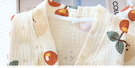 Sieviešu kokvilnas grūtnieču pogas pidžama