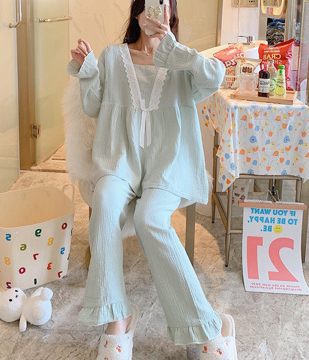 Γυναικεία μπλούζα Lotus Sleeve και παντελόνι εγκυμοσύνης πιτζάμες